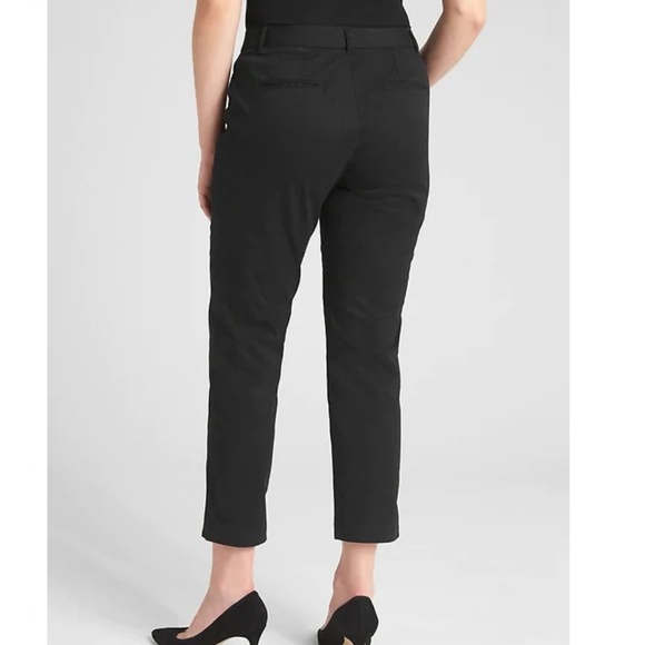 Gap Curvy Slim City Crop Pants 12 Black v489 - Picture 3 of 4